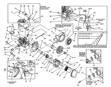 Gn-Engine Trim Parts Drawing No. 81645 Diagram and Parts List for 0488-0-GN5,500  Briggs and Stratton Generator